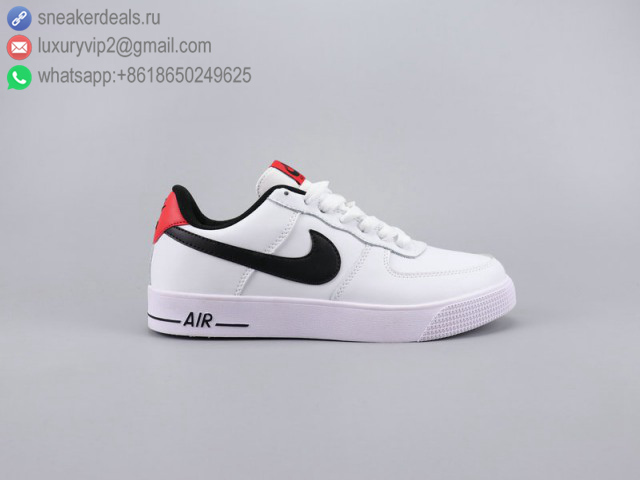 NIKE AIR FORCE 1 LOW AC WHITE BLACK RED LEATHER UNISEX SKATE SHOES